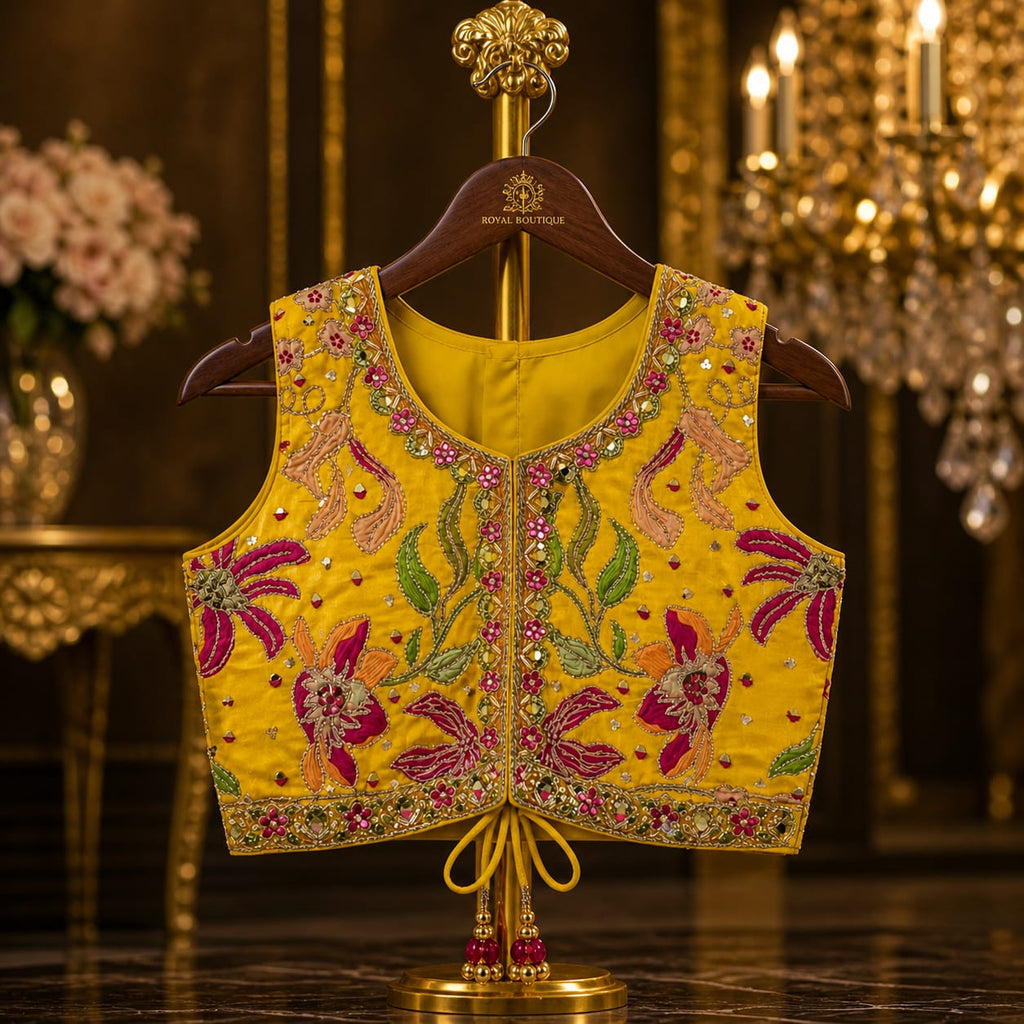 Golden Bloom Luxury Girls Lehenga Set with Duppatta party wear dress for girls - Luxaura Kidswear